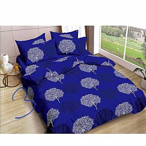 Bedsheet With 4 Pillow Cases - Multicolour