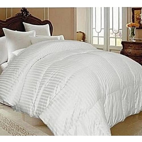Striped White Duvet
