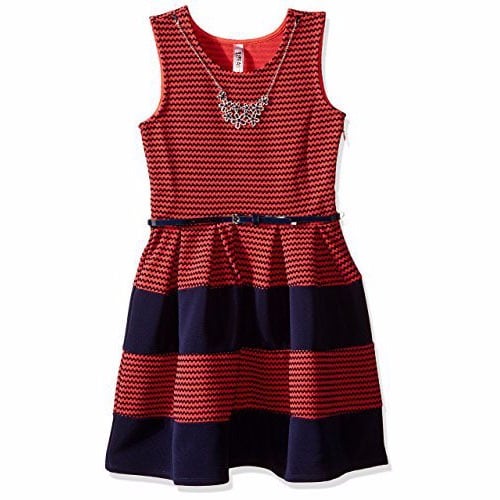 Mini Stripe Skater Dress - Multicolour