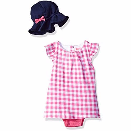 Baby Girls' 2 Piece Sundress with Sunhat - Pink