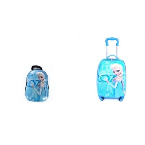 2pcs/ Set Frozen Child School Bag Luggage Suitcase 18