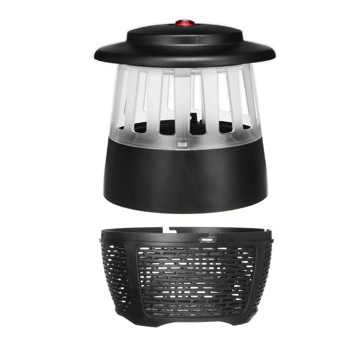 LED Electric USB Mosquito Fly Bug Pest Insect Killer With Trap Night Lamp Black/White Black (black)