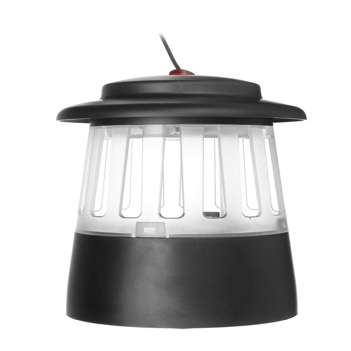 LED Electric USB Mosquito Fly Bug Pest Insect Killer With Trap Night Lamp Black/White Black (black)