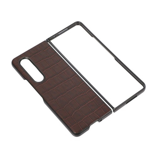 Flip Leather Crocodile Pattern Cover Case For Samsung Galaxy Zfold 3