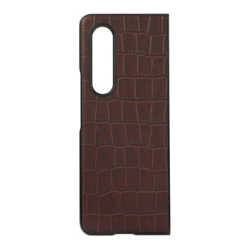 Flip Leather Crocodile Pattern Cover Case For Samsung Galaxy Zfold 3