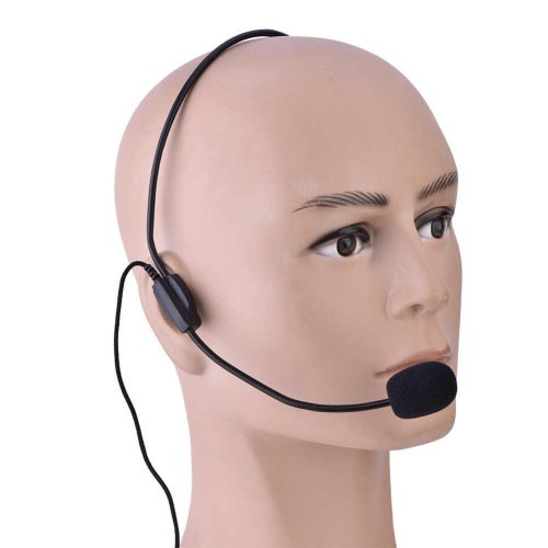 3.5mm Headmounted Microphone Condenser Wired Mic For Voice