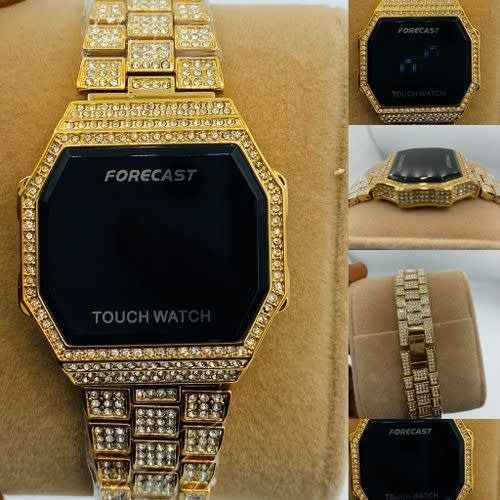 Super Sophisticated Non Tarnish Digital Wrist Watch -gold