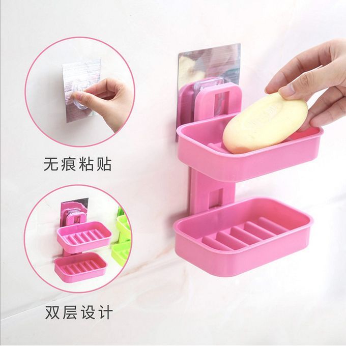 Soap Holder/Rack-2 Layers Wall Mounted