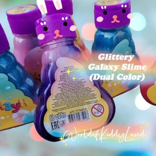 Glittery Slime For Kids Arts & Crafts Set - Set of 6