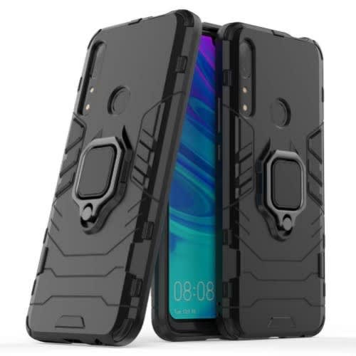 Case For Huawei P, Smart Z, Y9 Prime 2019 With Dwaybox Ring Holder Iron Man Design - Black
