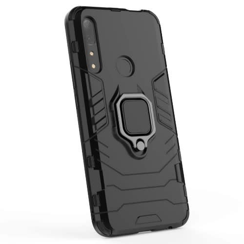 Case For Huawei P, Smart Z, Y9 Prime 2019 With Dwaybox Ring Holder Iron Man Design - Black