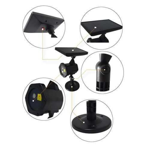 Solar Power Laser Lights Projector Outdoor LED Waterproof Garden Party Christmas