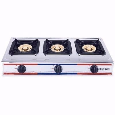 3-Burner Stainless Steel Gas Stove