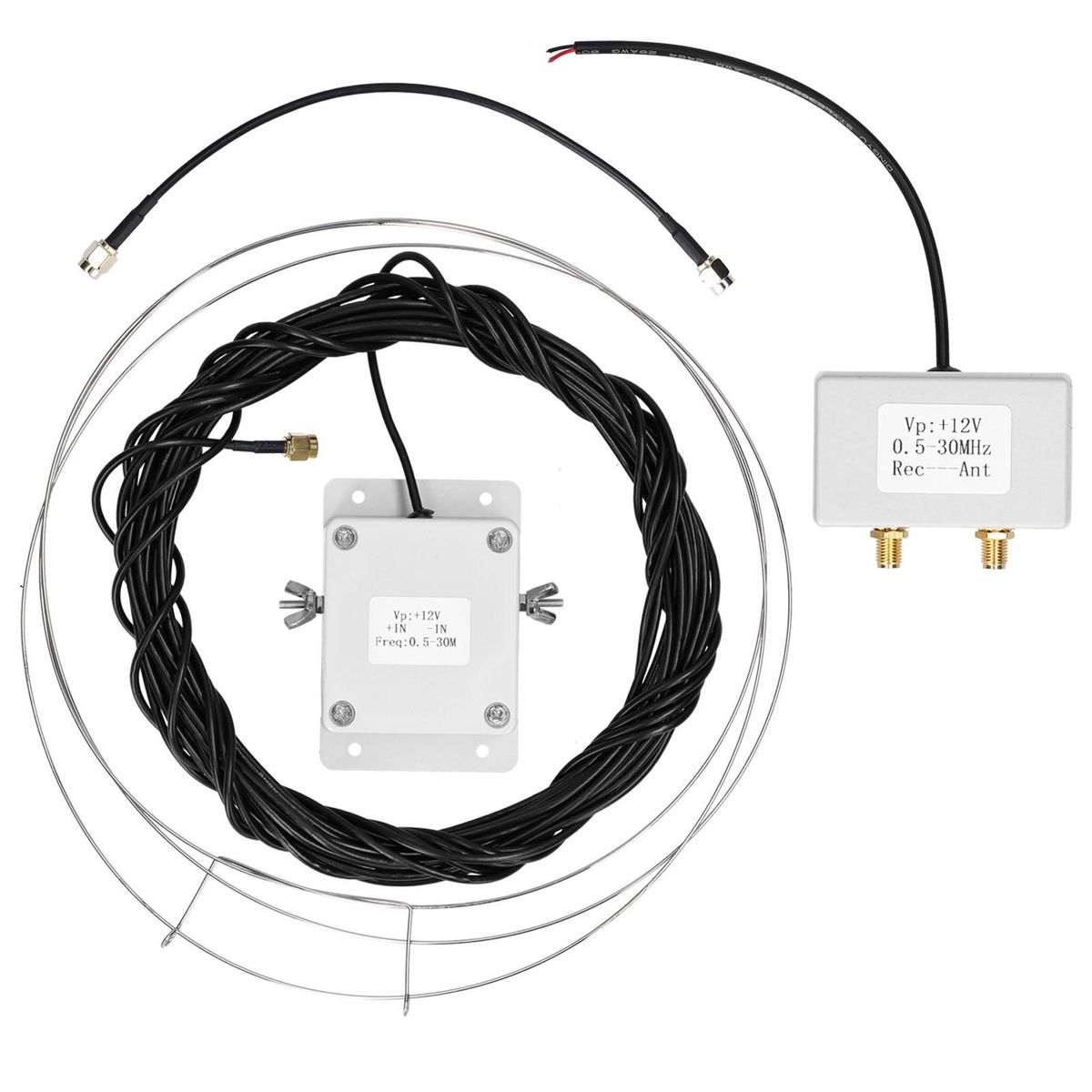 MLA-30+ (plus) Loop Antenna Active Receive Antennas Low Noise Medium Short Waves Antenna with 0.5-30 MHz Frequency