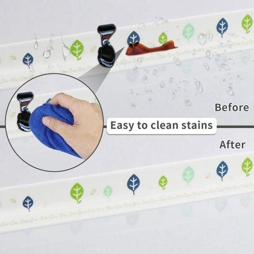 2Pcs Tape Caulk Strip Anti-Mildew Self Adhesive Sealing Pvc