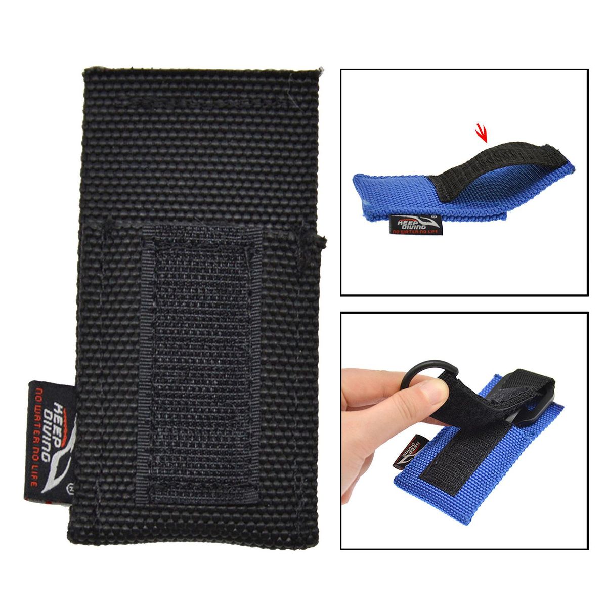 Nylon Scuba Cutter Holder Protective  Webbing Black