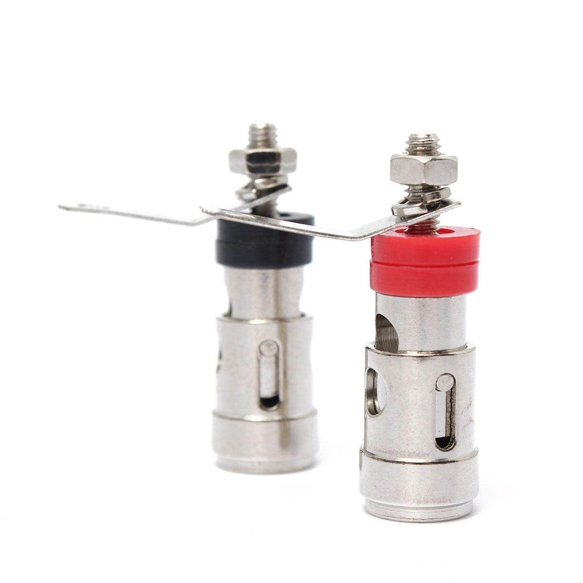 2PCS Copper Speaker Binding Post Spring Loaded Subwoofer Basket Terminal