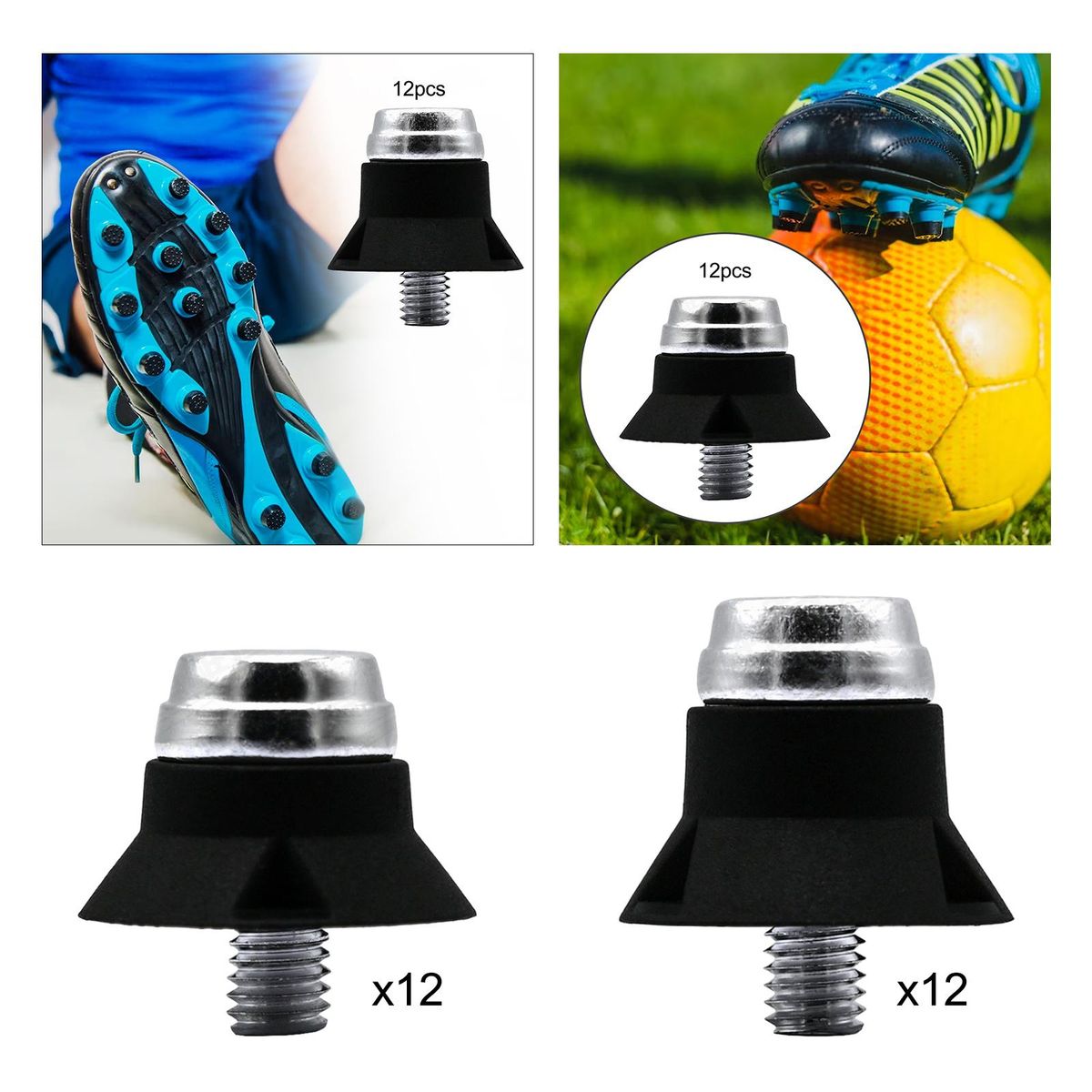 12Pcs  Studs Replacement Soft Screw In Anti 13mm