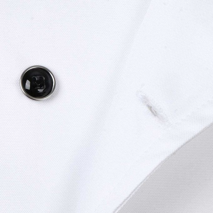 Men Women Piping Chef Jacket Coat Uniform Long Sleeve Hotel 2XL White