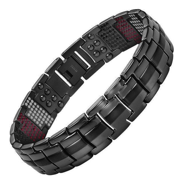 Vivari Men's Health Magnetic Bracelet For Men Silver Plated