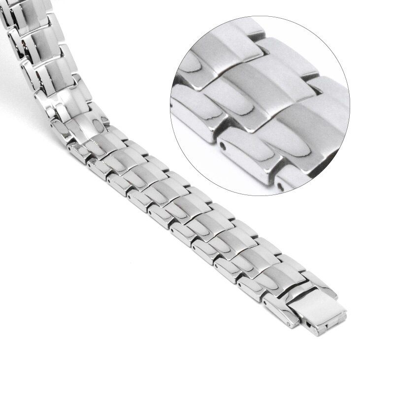 Vivari Men's Health Magnetic Bracelet For Men Silver Plated