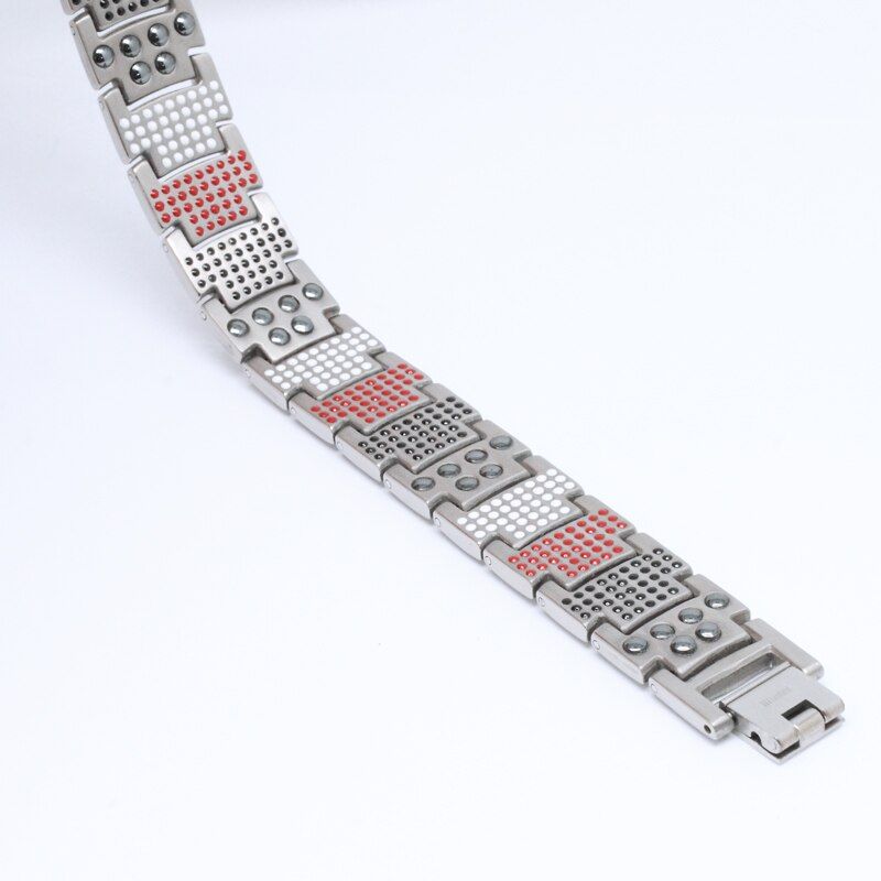 Vivari Men's Health Magnetic Bracelet For Men Silver Plated