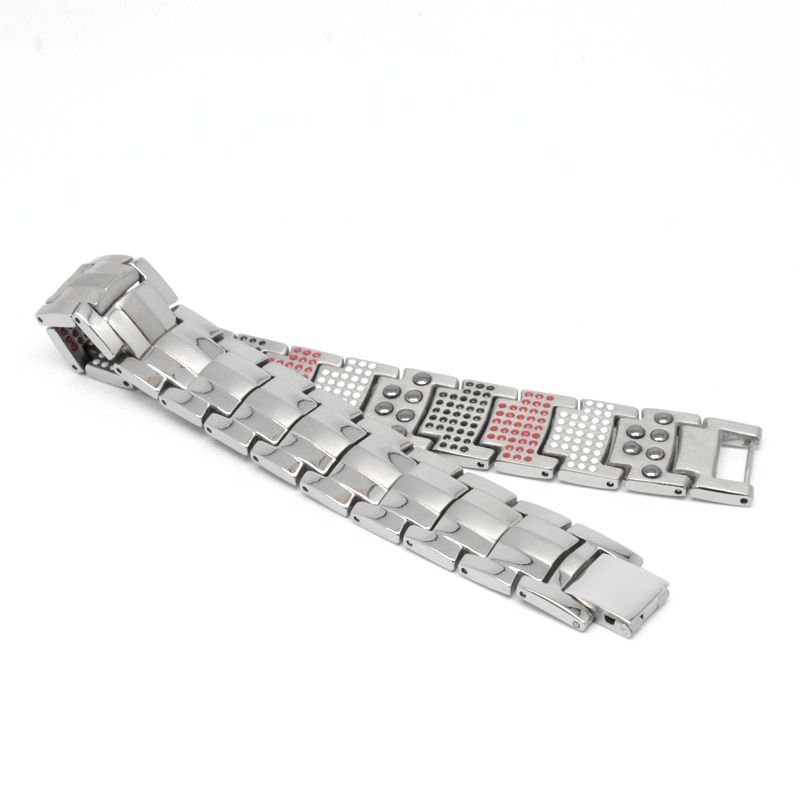 Vivari Men's Health Magnetic Bracelet For Men Silver Plated