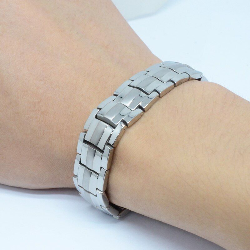 Vivari Men's Health Magnetic Bracelet For Men Silver Plated