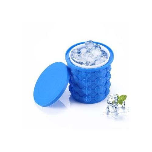 Silicone Ice Bucket Molds With Lid Ice Maker (Ice Cube Maker