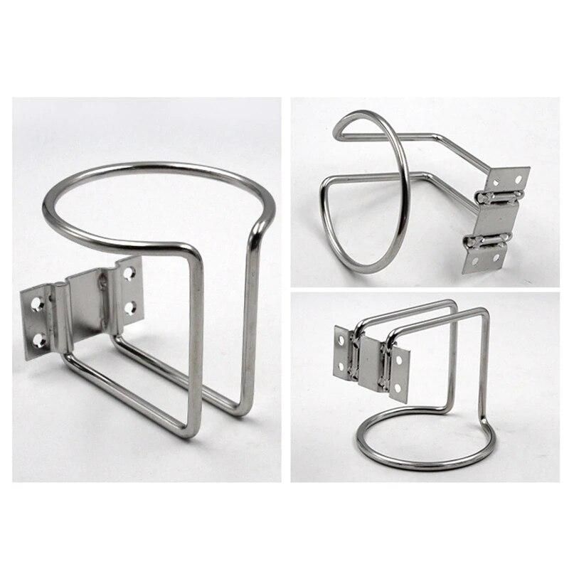 2Pcs Stainless Steel Boat Ring Cup Drink Holder Universal Drinks Holders for Marine Yacht Truck Rv Car Trailer Hardware