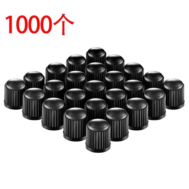 1000 Pcs Black Bicycle Tire Valve Cap Professional Plastic Caps Protection Leakproof Valve For Bike Motor Car