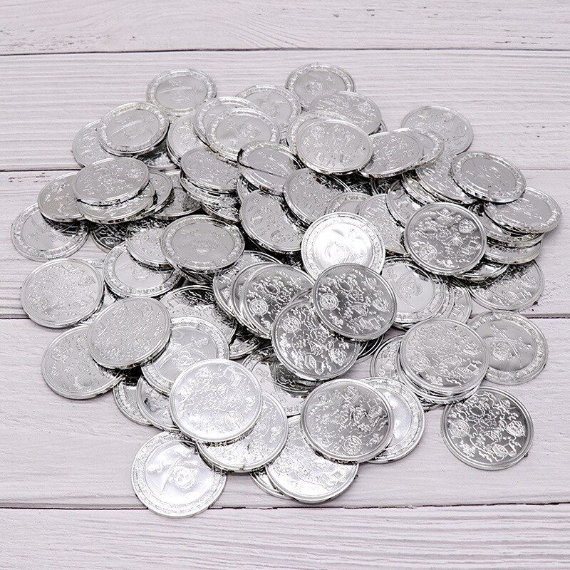 100pcs/set Foreign Trade Product Gimmick Hard Gold Coin Map