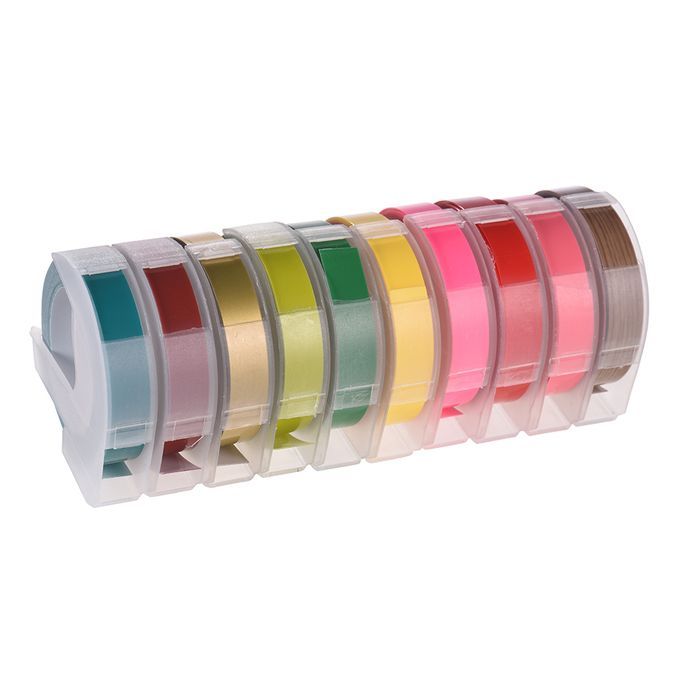 3D Plastic Embossing Label Tape Refill For DYMO 12965 1610