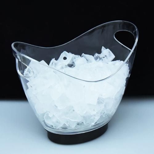 Transparent Colorful LED Light Gradient Ice Bucket Bar Wine Trough Water Entertainment Stand Holder Glass Wine Bottle Tools