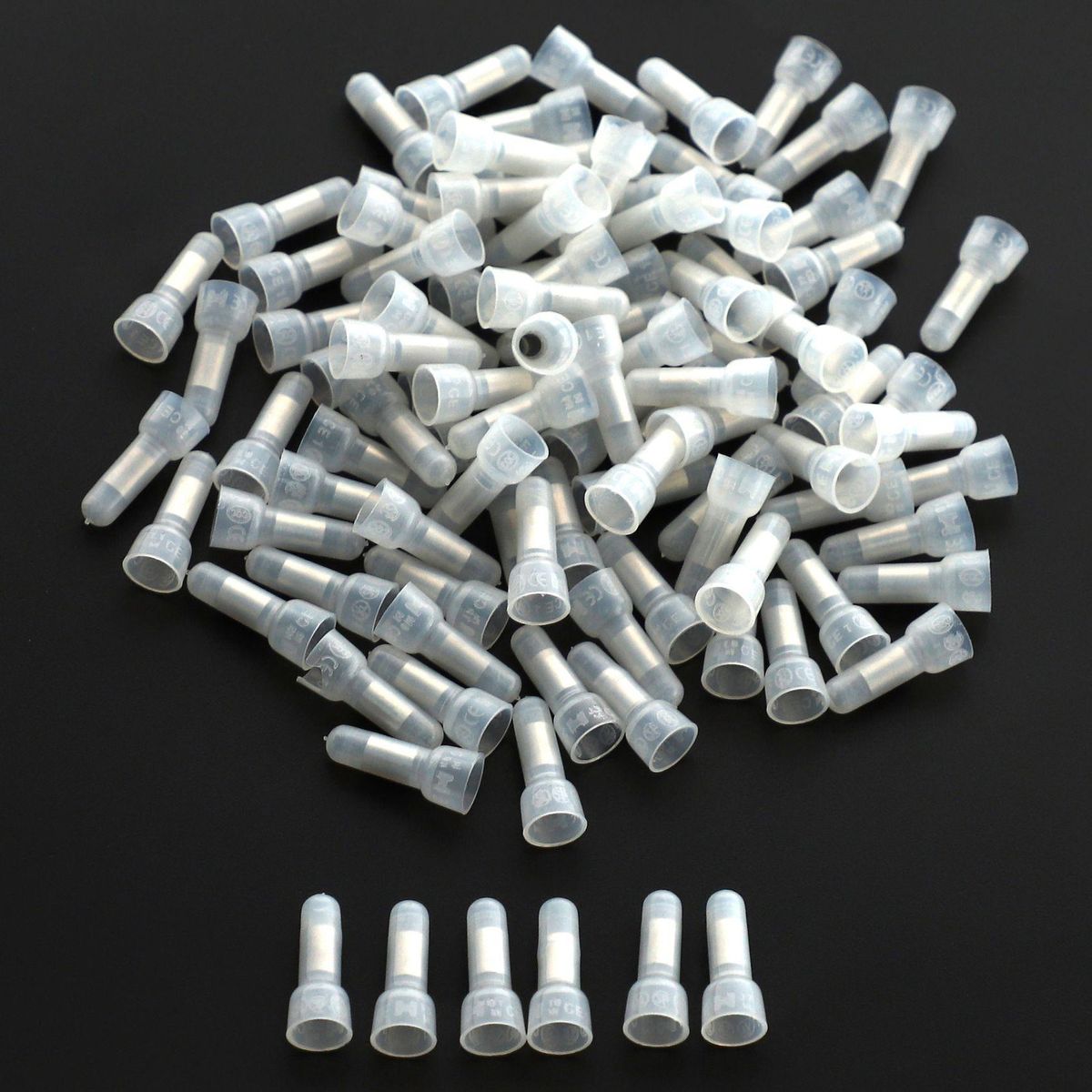 100pcs Nylon Closed End Cap Insulated Connectors Wire Crimp