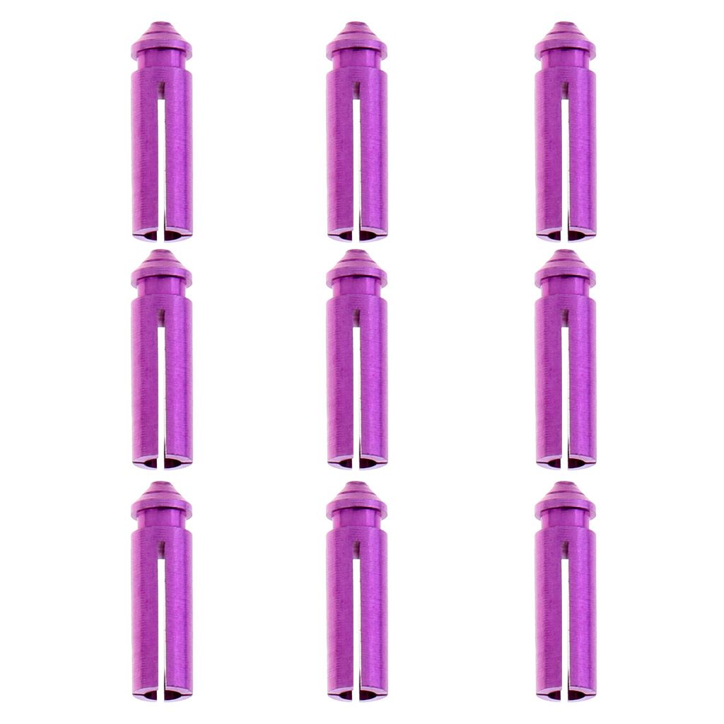 9Pcs Lightweight Anodised Aluminum Dart   Savers Accessories Purple