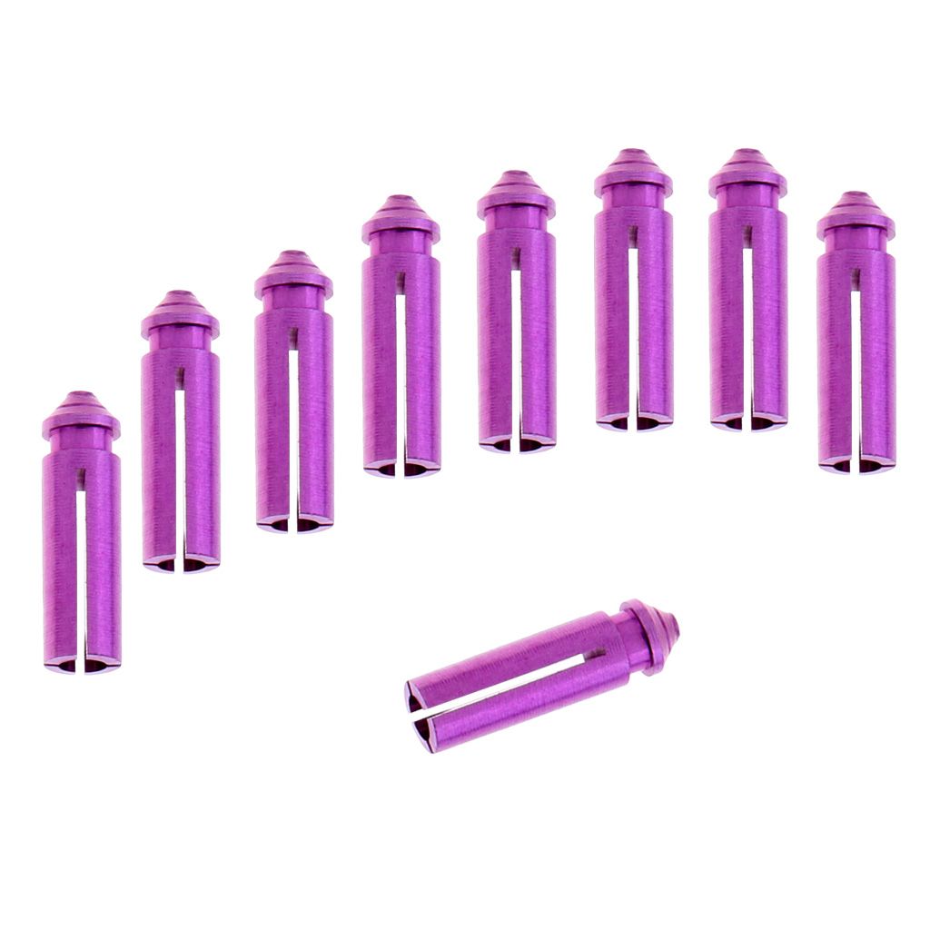9Pcs Lightweight Anodised Aluminum Dart   Savers Accessories Purple