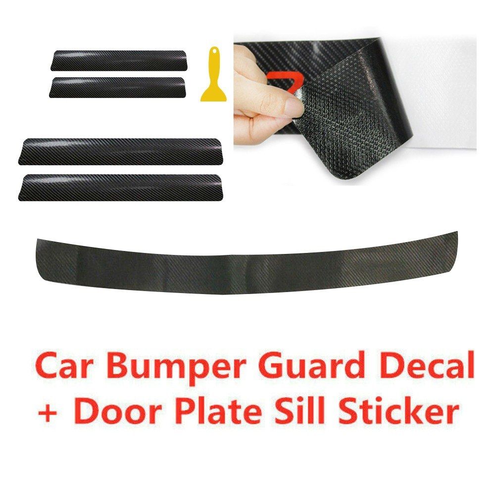 6pcs Universal Car Bumper Guard Decal Door Plate Still