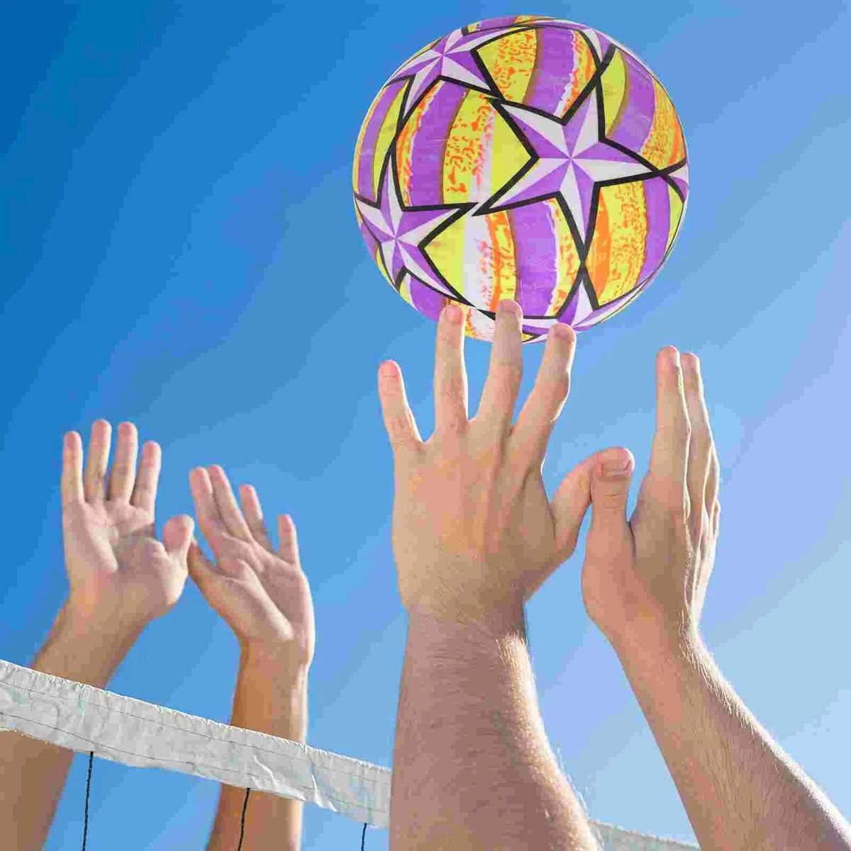 4 Pcs Beach Ball PVC Inflatable Balls Baby Outdoor Toys Pool Swimming Infant Party Billiards