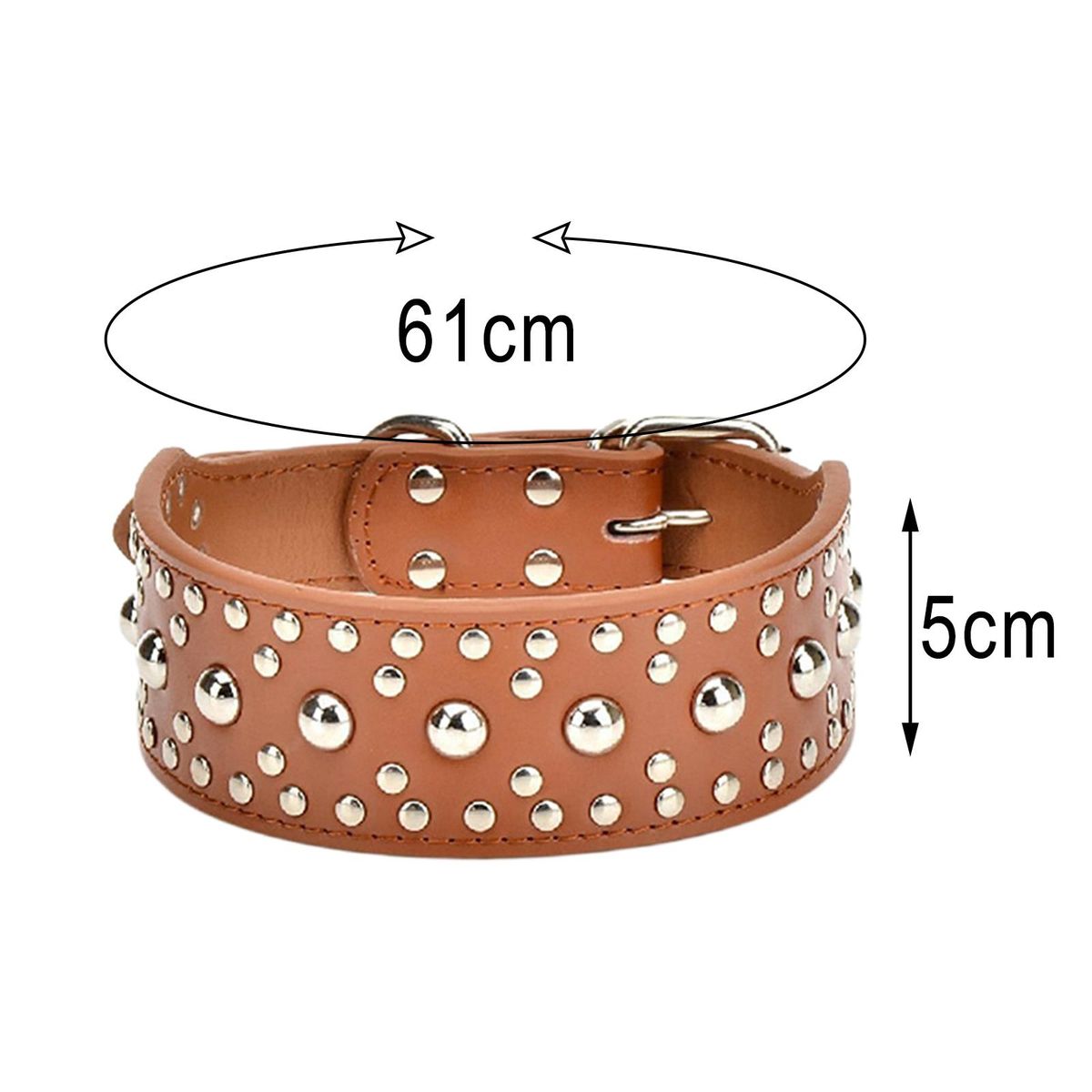 Puppy Collar Breeds Strong Medium 1 Piece Bright M Brown