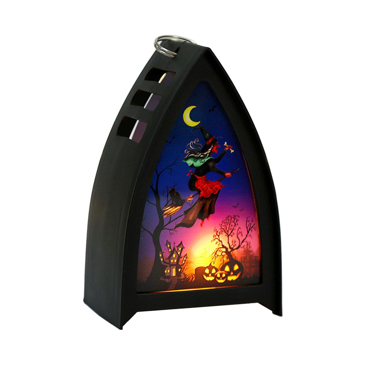 Witch Halloween LED Lantern LEDs Fairy Lights Lamp Battery Operated Halloween Hanging Lighting for Home Party Porch House Bar Backyard Decoration