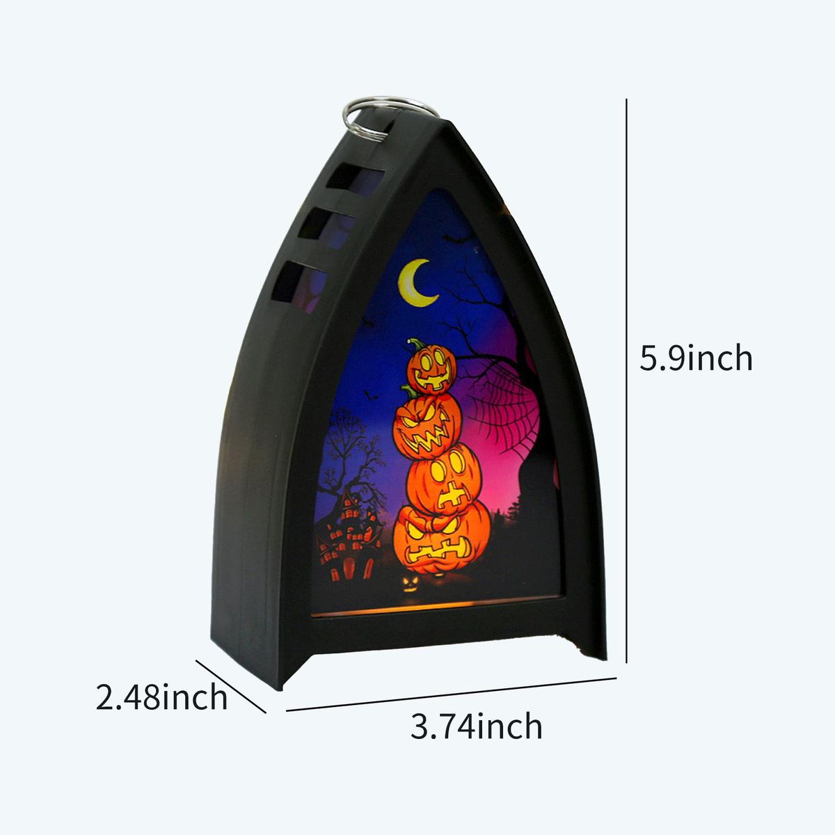 Witch Halloween LED Lantern LEDs Fairy Lights Lamp Battery Operated Halloween Hanging Lighting for Home Party Porch House Bar Backyard Decoration