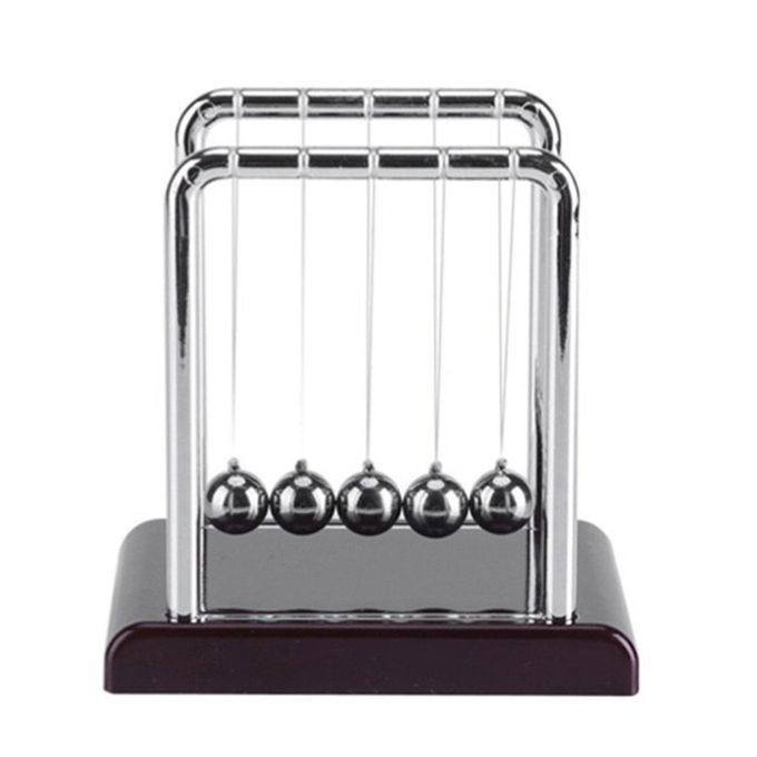 Min Newton  Radle Balan E Ball Bla K Wooden Base De Orative Mirror Ball-black
