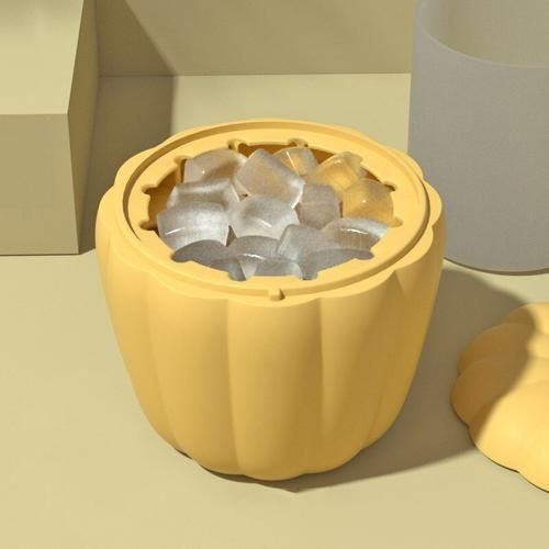 Halloween Ice Bucket For Whiskey Wine Cocktail Party Barware Lid Pumpkin Silicone Cube Maker Mold Ice Tray DIY Kitchen Supplies