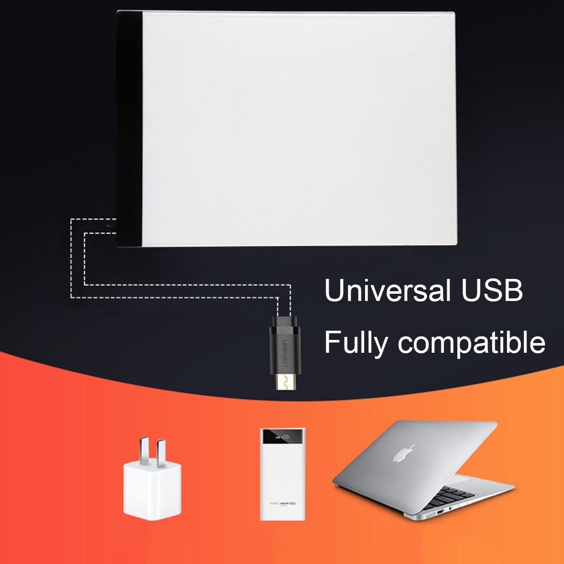 Ultra-thin A4 Size Portable USB LED Artcraft Tracing Light Box Copy Board For Artists Drawing Sketching Animation And X-ray Viewing