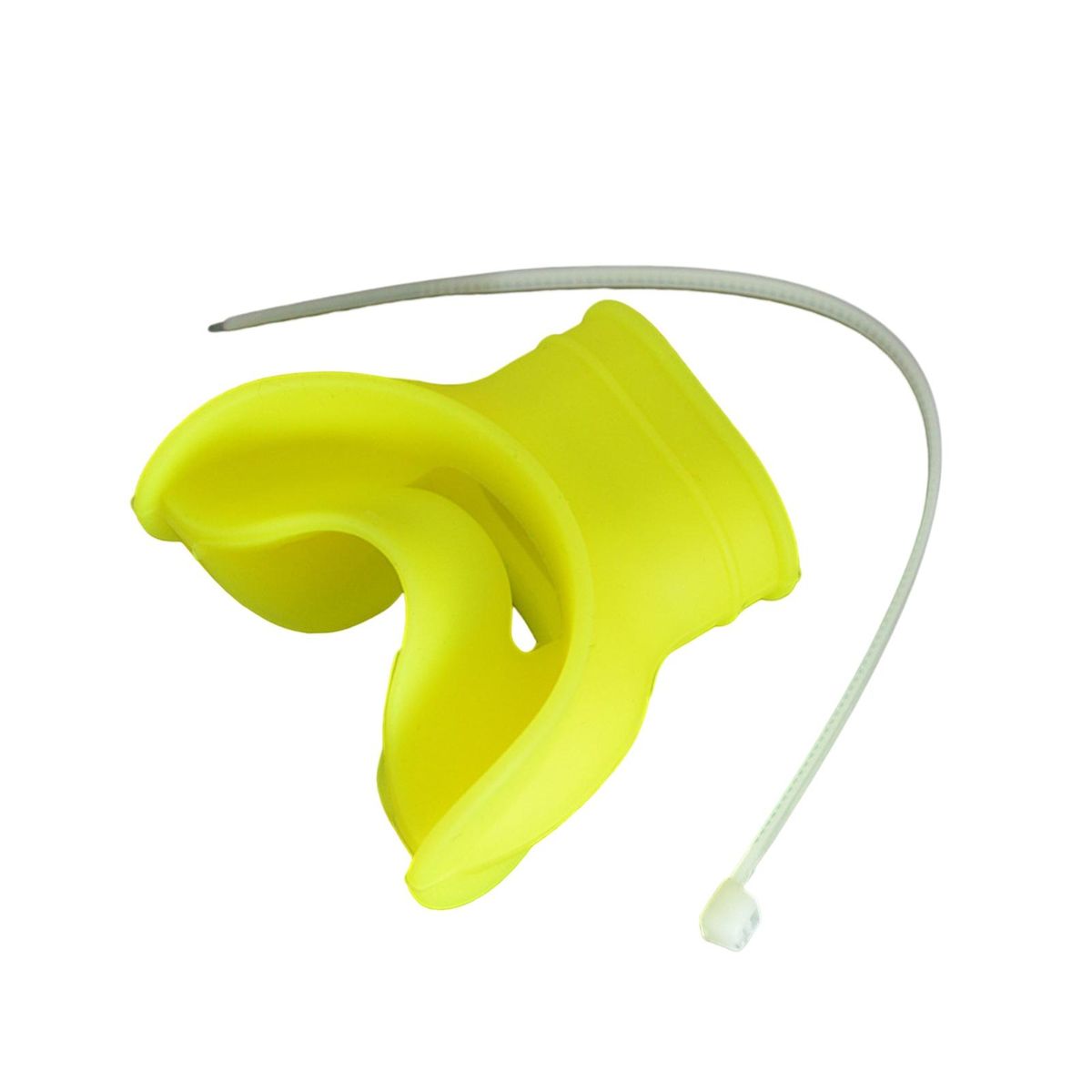 1 Set Breathing Tube Mouthpiece Silicone Scuba Diving Breathing Tube Bite Mouthpiece Lemon Yellow