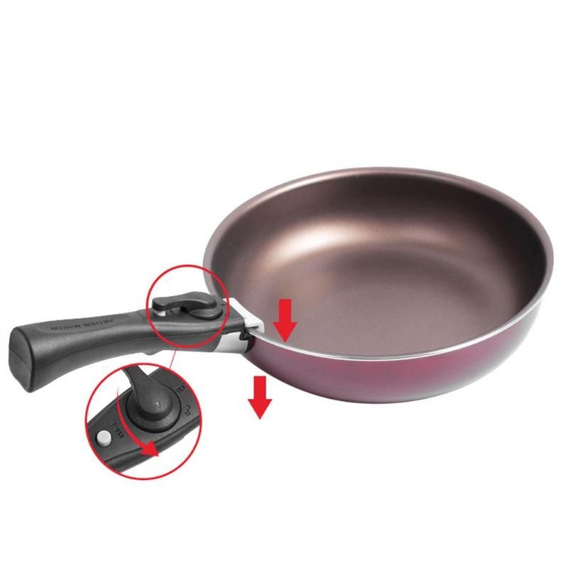 Black Replacement Pot Handle Woks Clip Handle Frying Pan