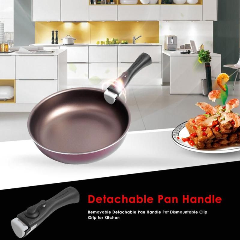 Black Replacement Pot Handle Woks Clip Handle Frying Pan