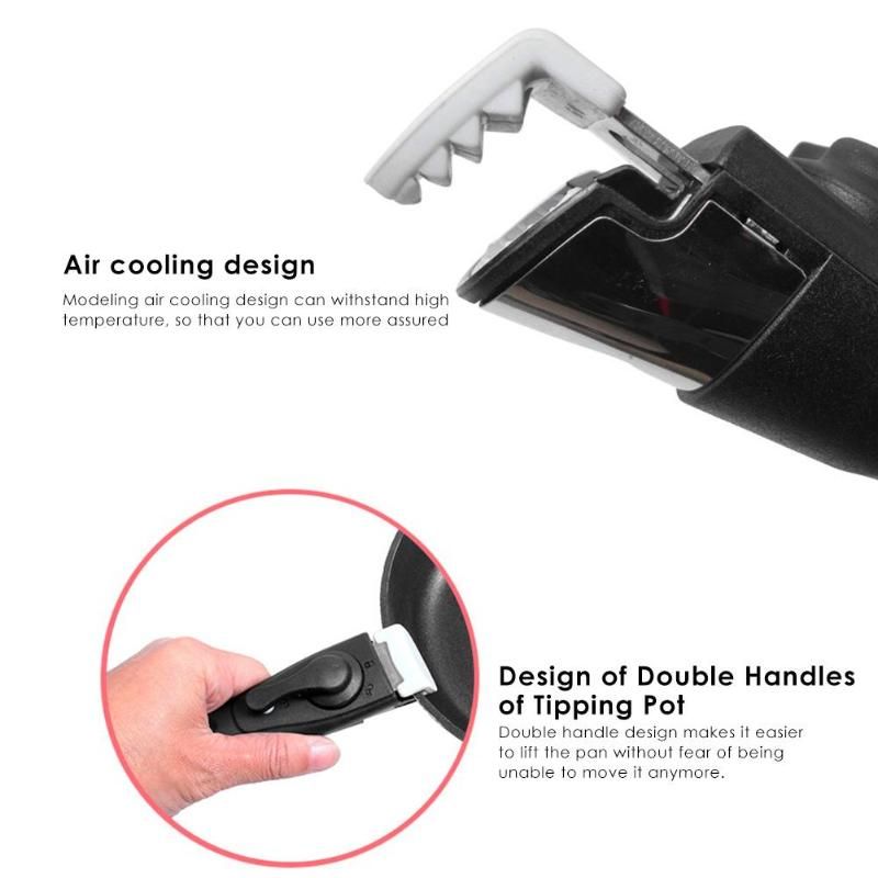 Black Replacement Pot Handle Woks Clip Handle Frying Pan