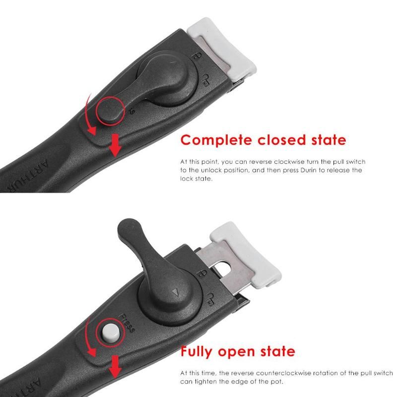 Black Replacement Pot Handle Woks Clip Handle Frying Pan
